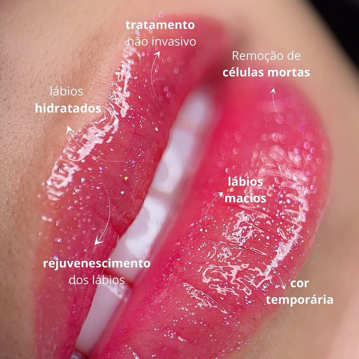 Spa dos Lábios — esfoliação e hidratação labial